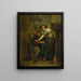 Auberge con ospiti e cameriera - Jan Steen — quadro incorniciato alla parete