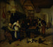 Interno di un'osteria con un vecchio che si diverte con la padrona e due uomini che giocano a backgammon noto come Due tipi di giochi - Jan Steen — vista dell’opera