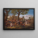 Bauern beim Fest vor einer Gaststätte - Jan Steen — gerahmtes Bild an der Wand