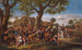 Bauern beim Fest vor einer Gaststätte - Jan Steen — Ansicht des Kunstwerks