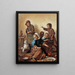 Il pasto dei bambini - Jan Steen — quadro incorniciato alla parete