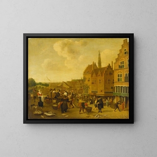 Jan Steen - The Fish Market at Leyden.webp