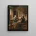 Die Gebet vor dem Essen - Jan Steen — gerahmtes Bild an der Wand