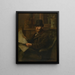 The Sculptor Robert Fabri - Jan Stobbaerts — framed artwork on a wall