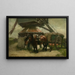 The windmill in Kiel - Jan Stobbaerts — framed artwork on a wall
