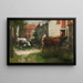 at the stables - Jan Stobbaerts — framed artwork on a wall