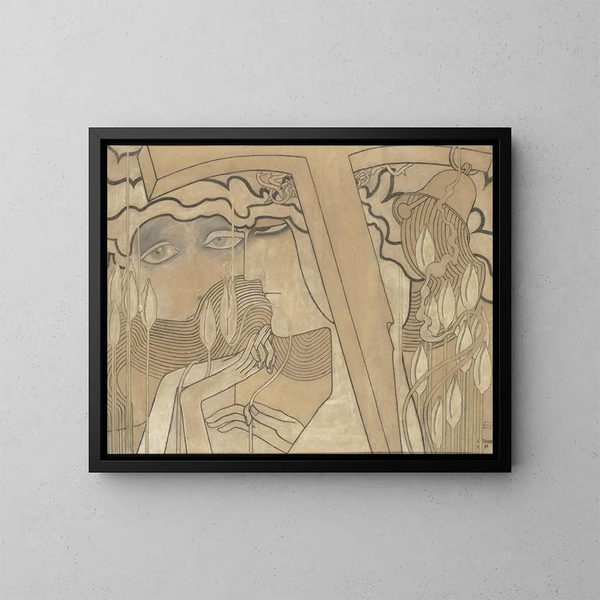 Wunsch und Zufriedenheit - Jan Toorop — gerahmtes Bild an der Wand