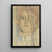 Portrait of an Unknown Woman - Jan Toorop — framed artwork on a wall