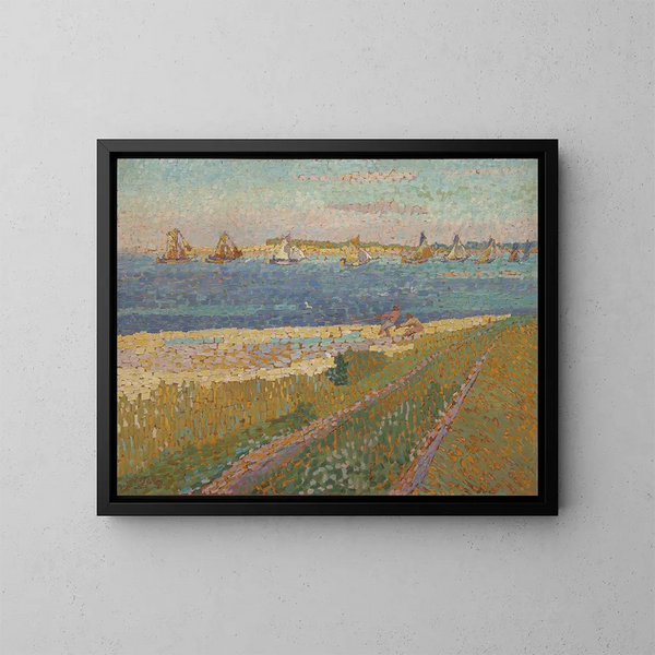 La Schelde près de Veere - Jan Toorop — gerahmtes Bild an der Wand