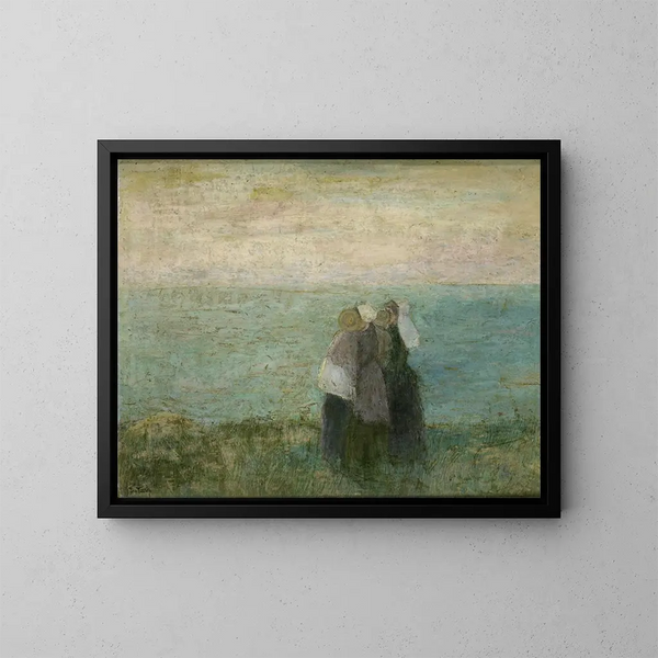 Frauen am Meer - Jan Toorop — gerahmtes Bild an der Wand