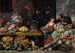 Fruit and Vegetable Market Painting with a Young Fruit Seller - Jan van Kessel the Elder — artwork view