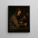 Junge trinkend Wein - Jan Vermeer van Utrecht — gerahmtes Bild an der Wand