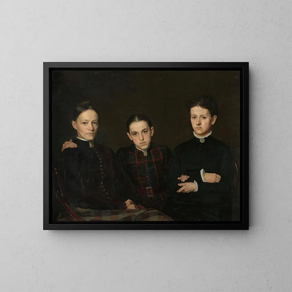Portrait von Cornelia Clara und Johanna Veth - Jan Veth — gerahmtes Bild an der Wand