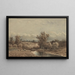 Paesaggio con fiume e mucche - Jan Vrolijk — quadro incorniciato alla parete