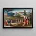 Die Prozession am Kalvarienberg - Jan Wellens de Cock — gerahmtes Bild an der Wand