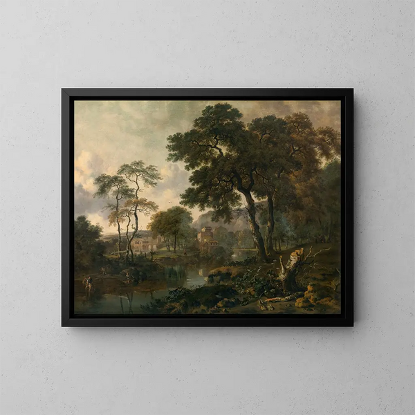 Landschaft - Jan Wijnants — gerahmtes Bild an der Wand