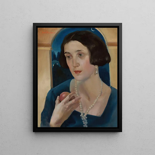 Jan Wydra - Portrait of a woman with an apple.webp