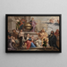 Adorazione allegorica della nascita di un principe - Jan Ykens — quadro incorniciato alla parete