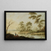 Landschaft, Bachufer - Jan Ciso — gerahmtes Bild an der Wand