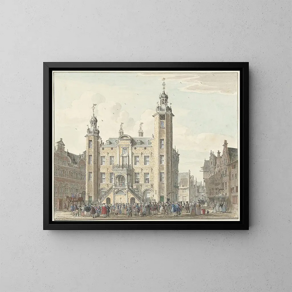 L'hôtel de ville de Venlo - Jan de Beijer — gerahmtes Bild an der Wand