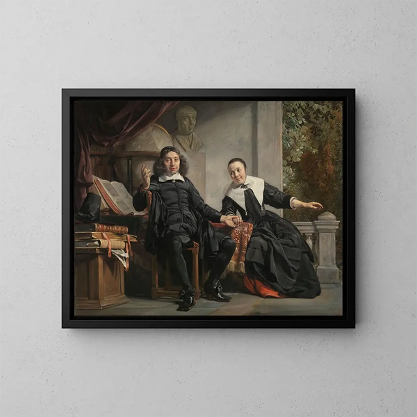 Abraham Casteleyn und seine Frau Margarieta van Bancken - Jan de Bray — gerahmtes Bild an der Wand