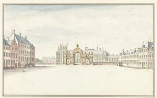 Jan van Call the elder - Ereboog voor koning Willem III aan Den Haag 1691.webp