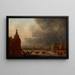 An der Eislaufbahn - Jan van Goyen — gerahmtes Bild an der Wand