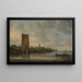 La Porte Pelkus vicino a Utrecht - Jan van Goyen — quadro incorniciato alla parete