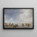 Winterlandschaft auf dem Eis - Jan van Goyen — gerahmtes Bild an der Wand
