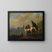 Un duello a cavallo - Jan van Huchtenburg — quadro incorniciato alla parete