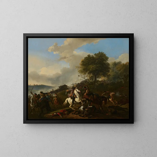 Jan van Huchtenburg - Ambushing a Convoy.webp