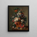 Flower Vase Painting - Jan van Huysum — framed artwork on a wall