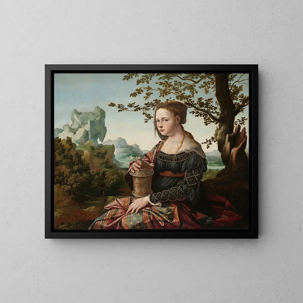 Marie Madeleine - Jan van Scorel — gerahmtes Bild an der Wand