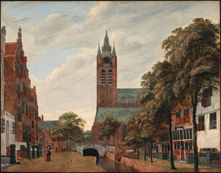 Jan van der Heyden - View of the Oude Delft Canal Delft.webp