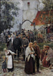 Nach der Kirche - Janis Rozentāls — Ansicht des Kunstwerks