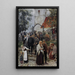 Nach der Kirche - Janis Rozentāls — gerahmtes Bild an der Wand