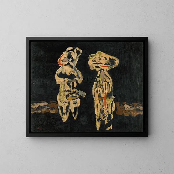 Figuren - Jankel Adler — gerahmtes Bild an der Wand