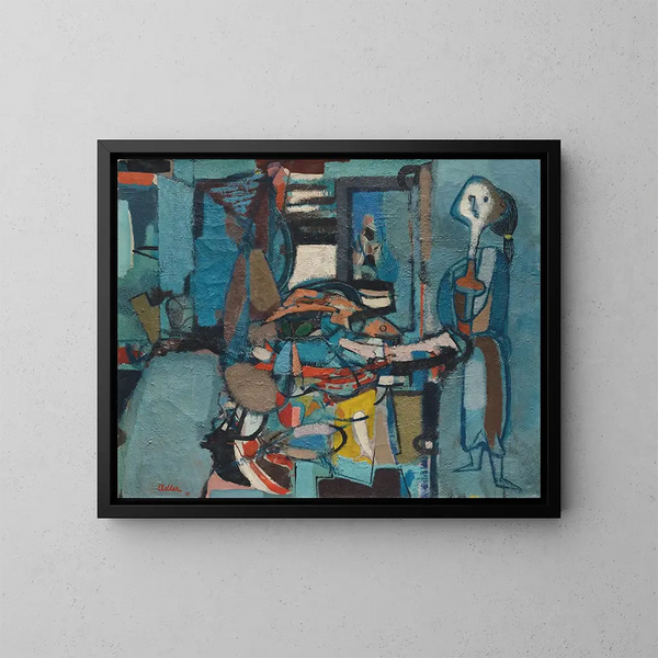 La Poissonnière - Jankel Adler — gerahmtes Bild an der Wand