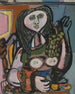 Woman with Grapes - Jankel Adler — artwork view