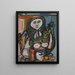 Woman with Grapes - Jankel Adler — framed artwork on a wall