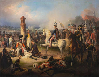 January Suchodolski - Death of Cyprian Godebski at Raszyn.webp