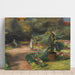 Riproduzione del dipinto Giardino con palma e due figure femminili - Max Liebermann
