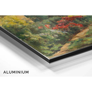 Jardin de Wannsee - Maison avec des plantes rouges - Max Liebermann | Reproduction Tableau Décoration murale affiche copie