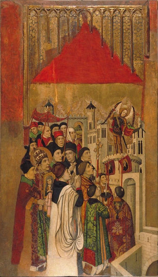 Jaume Huguet - Apparition of Saint Michael at the Castle of SantAngelo.webp