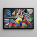 Donna in astratto - Jay Van Everen — quadro incorniciato alla parete