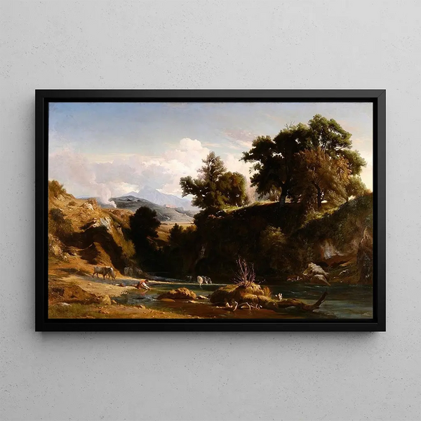 JeanAchille Benouville - Bords de lAnio aux environs de Tivoli.webp