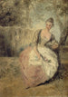 L'Amante inquiète - Jean-Antoine Watteau — vista dell’opera