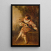 Der Donor der Serenaden - Jean-Antoine Watteau — gerahmtes Bild an der Wand