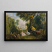 Rendez-vous de Chasse - Jean-Antoine Watteau — gerahmtes Bild an der Wand