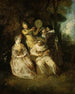 La sérénade italienne - Jean-Antoine Watteau — Ansicht des Kunstwerks